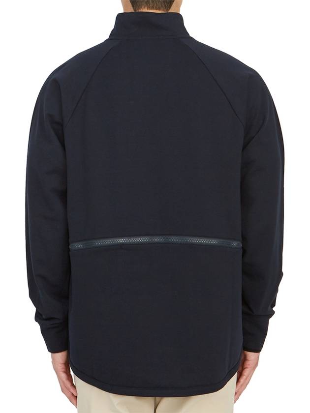 Metropolis Series Stretch Fleece Reverse Sweatshirt Navy - CP COMPANY - BALAAN 5