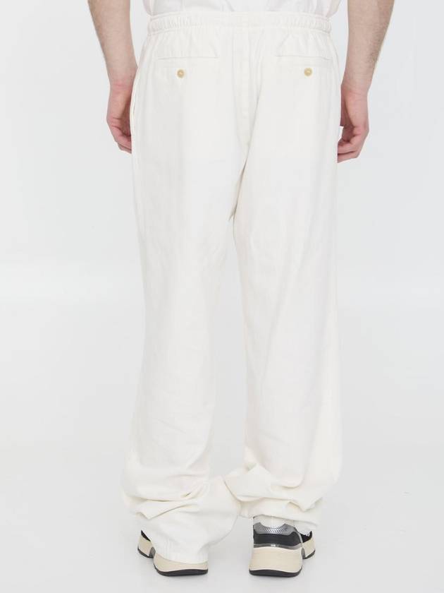 Straight Pants PMCA141 R24FAB0010310 WHITE - PALM ANGELS - BALAAN 5