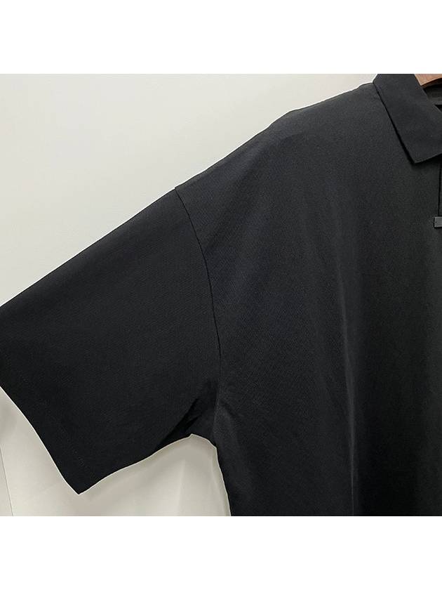 Fear Of God Essentials Black Cotton Polo Shirt - FEAR OF GOD ESSENTIALS - BALAAN 9