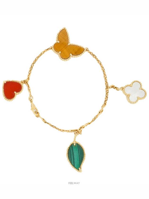 Van Cleef Arpels 4 Motif Lucky Alhambra Bracelet Yellow Gold 74194 - VANCLEEFARPELS - BALAAN 1