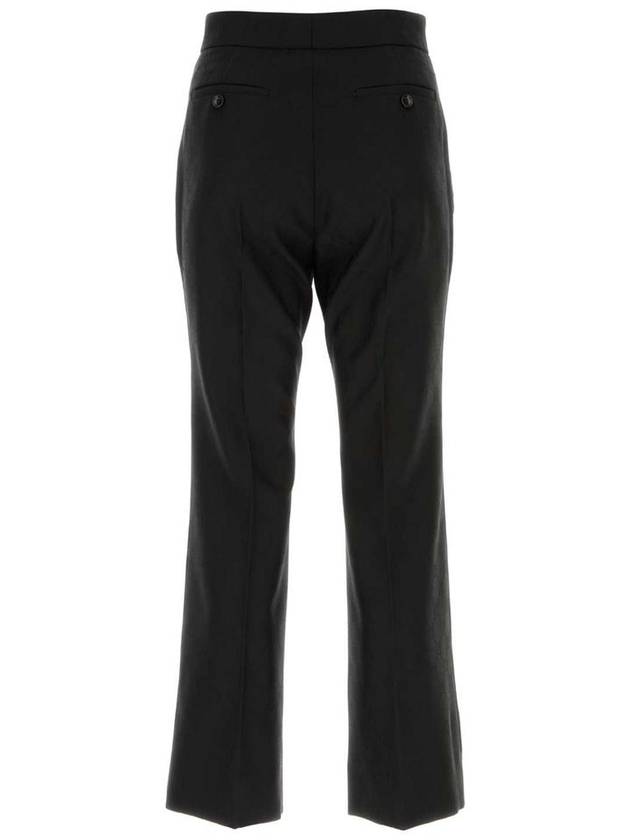 Women's GG Wool Jacquard Wide Pants Black - GUCCI - BALAAN 3