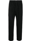 Homme Pliss? Pleated Straight Pants Black - ISSEY MIYAKE - BALAAN.