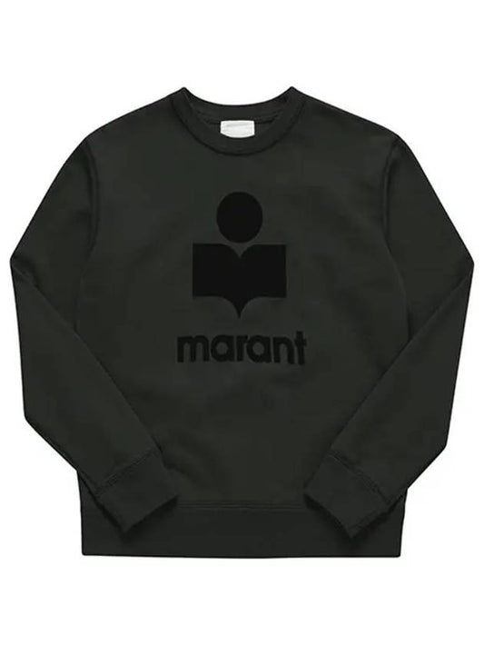 Mikoy Big Logo Cotton Sweatshirt Faded Black - ISABEL MARANT - BALAAN 2