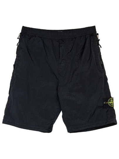 Nylon Metal in Econyl Regenerated Nylon Bermuda Shorts Black - STONE ISLAND - BALAAN 2