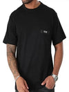 Logo Pocket Short Sleeve T-Shirt Black - VERSACE - BALAAN 2