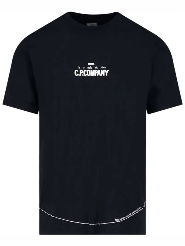 13Th Anniversary 24/1 Jersey Terra Short Sleeve T-Shirt Black - CP COMPANY - BALAAN 3