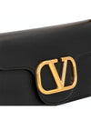 Logo Leather Shoulder Bag Black - VALENTINO - BALAAN 5