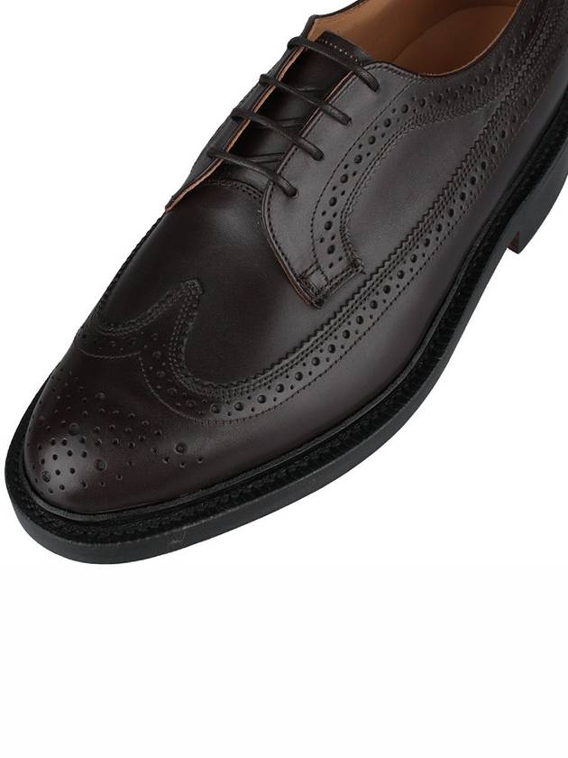 Men's Three Stripes Tab Classic Leather Brogue Brown - THOM BROWNE - BALAAN 8