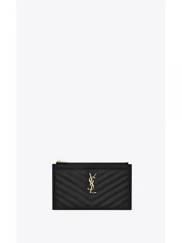 Monogram Quilted Clutch Bag Black - SAINT LAURENT - BALAAN 2