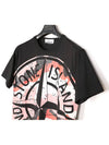 Men's Camo Big Logo Print Short Sleeve T-Shirt Black - STONE ISLAND - BALAAN 4