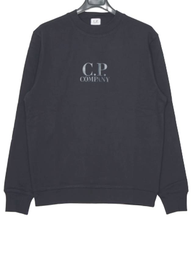 Men's Navy Round Sweatshirt 08CMSS116A 888 - CP COMPANY - BALAAN 1