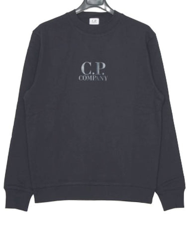 Men's Navy Round Sweatshirt 08CMSS116A 888 - CP COMPANY - BALAAN 1