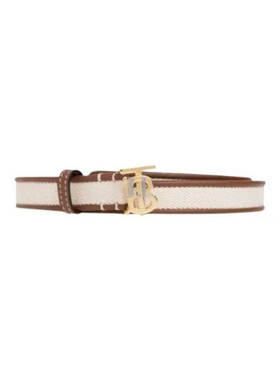 TB Logo Leather Belt Brown - BURBERRY - BALAAN 2