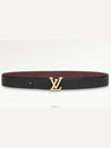 LV Heritage 35MM Reversible Belt Black Bordeaux - LOUIS VUITTON - BALAAN 2