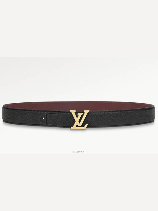 LV Heritage 35MM Reversible Belt Black Bordeaux - LOUIS VUITTON - BALAAN 2