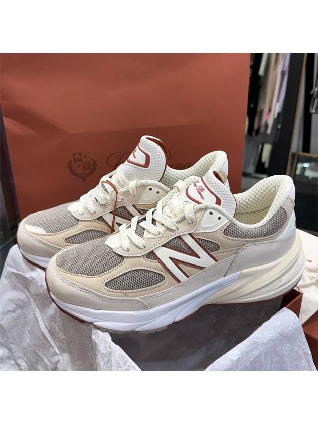 XNew Balance 990v6 Made in USA Cream Sneakers - LORO PIANA - BALAAN 6