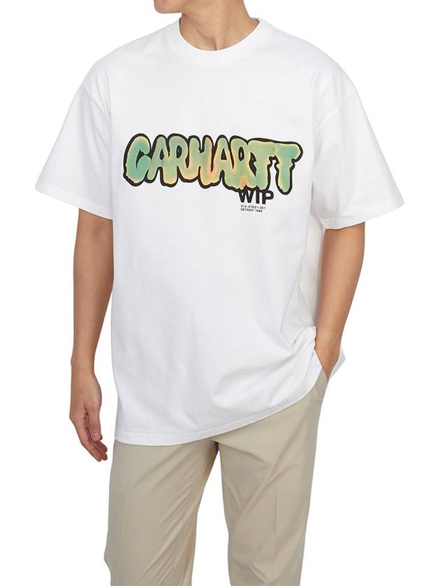 JF White Drip T shirt I03316002XX - CARHARTT WIP - BALAAN 5