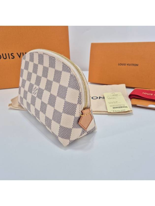 Damier Azur Cosmetic Pouch Bag - LOUIS VUITTON - BALAAN 6