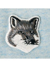 Grey Fox Head Patch Classic Sweatshirt Blue Melange - MAISON KITSUNE - BALAAN 5