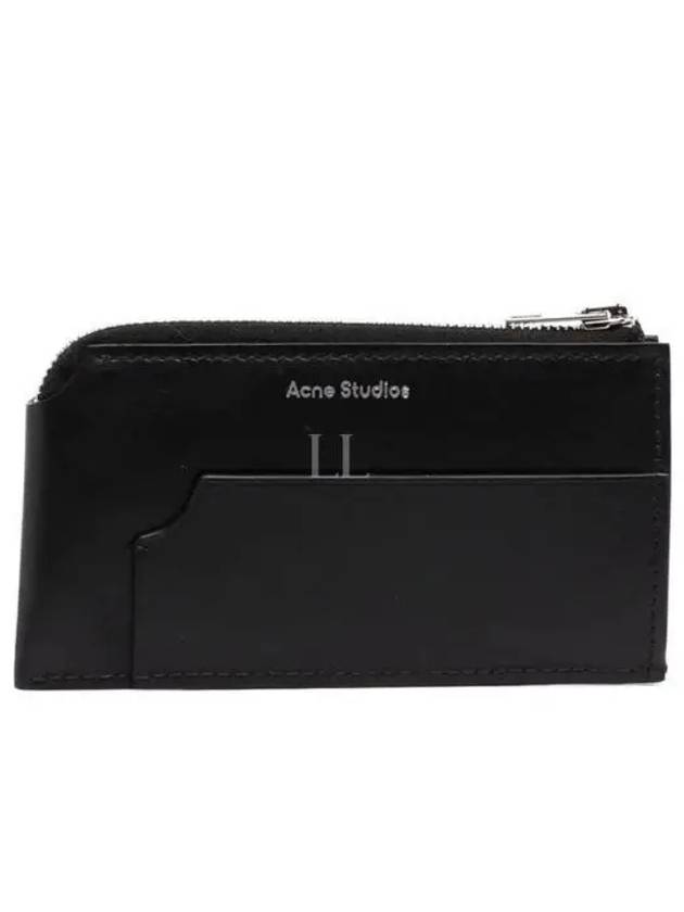 Logo Zipper Card Wallet Black - ACNE STUDIOS - BALAAN 2