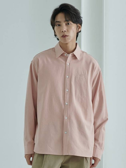 Oxford pen pocket shirt coral pink - BYL - BALAAN 2