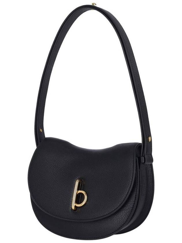 Rocking Horse Small Leather Shoulder Bag Black - BURBERRY - BALAAN 3