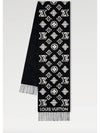 Muffler LV 3D Scarf Shawl Black M90816 - LOUIS VUITTON - BALAAN 2