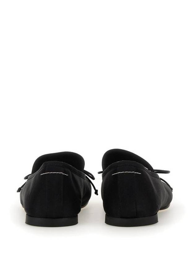 Anatomic Satin Ballerinas Flat Black - MAISON MARGIELA - BALAAN 4