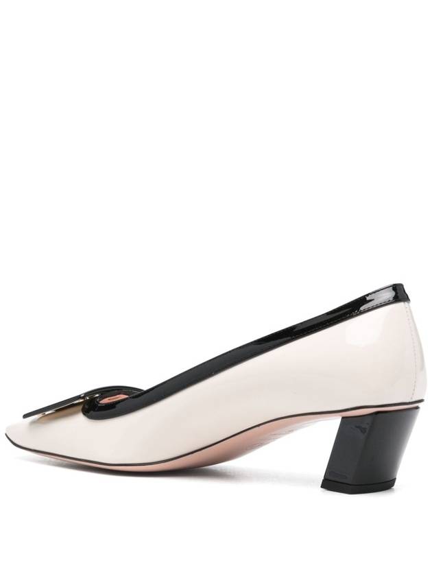 Belle Vivier Patent Leather Pumps Black White - ROGER VIVIER - BALAAN 5