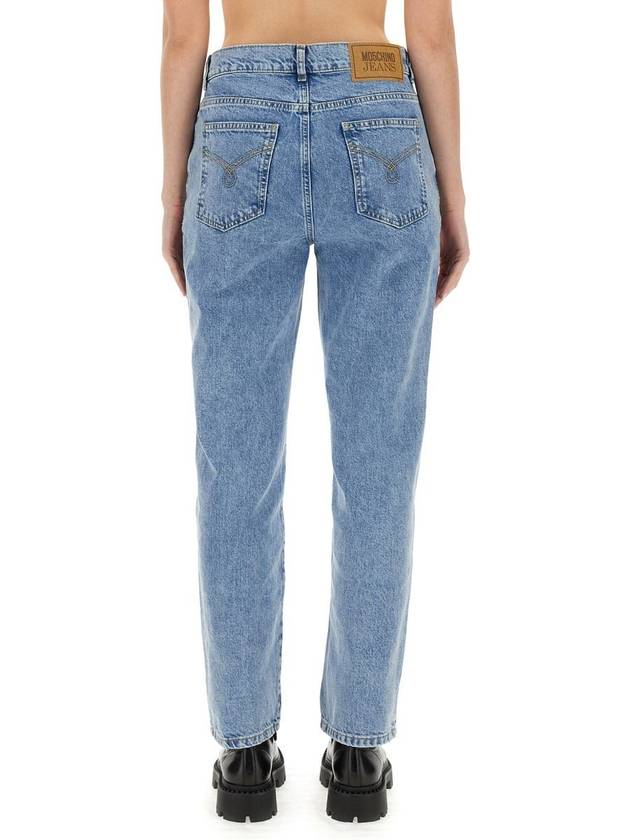 Denim Straight Pants 03253236 1295 DENIM - MOSCHINO - BALAAN 5