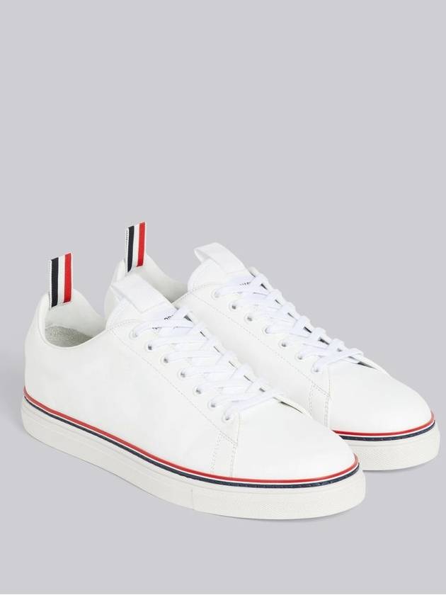 Women's Tennis Striped Low Top Sneakers White - THOM BROWNE - BALAAN 4