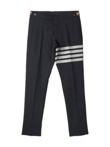 4 bar low rise trousers mid gray suit pants slacks - THOM BROWNE - BALAAN 1