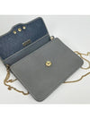 Gray CD logo gold chain small shoulder cross bag 4VDIB33477 - DIOR - BALAAN 2