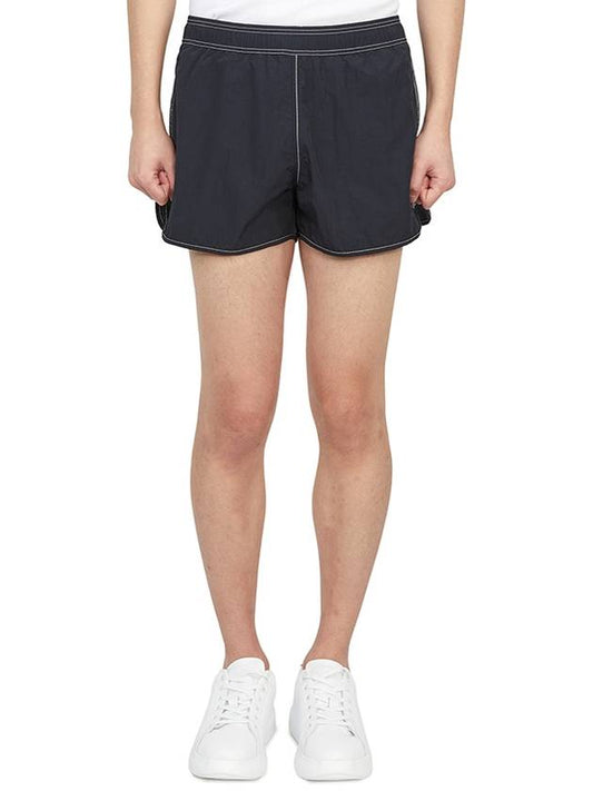 Vincent Logo Swim Shorts Black - ISABEL MARANT - BALAAN.