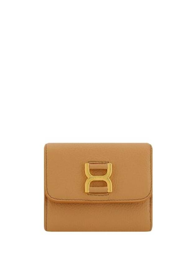 Women's Grain Leather Marcie Half Wallet Beige - CHLOE - BALAAN 1