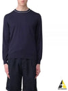 Pullover Cotton Knit Top Navy - BRUNELLO CUCINELLI - BALAAN 2