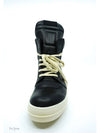 GeoBasket High Top Black Shoes RU02D6894LCO 911 - RICK OWENS - BALAAN 4