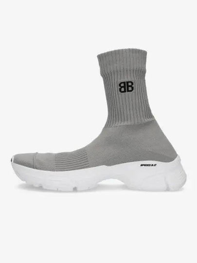 Speedrunner 30 Recycled Knit High Top Sneakers Grey - BALENCIAGA - BALAAN 2