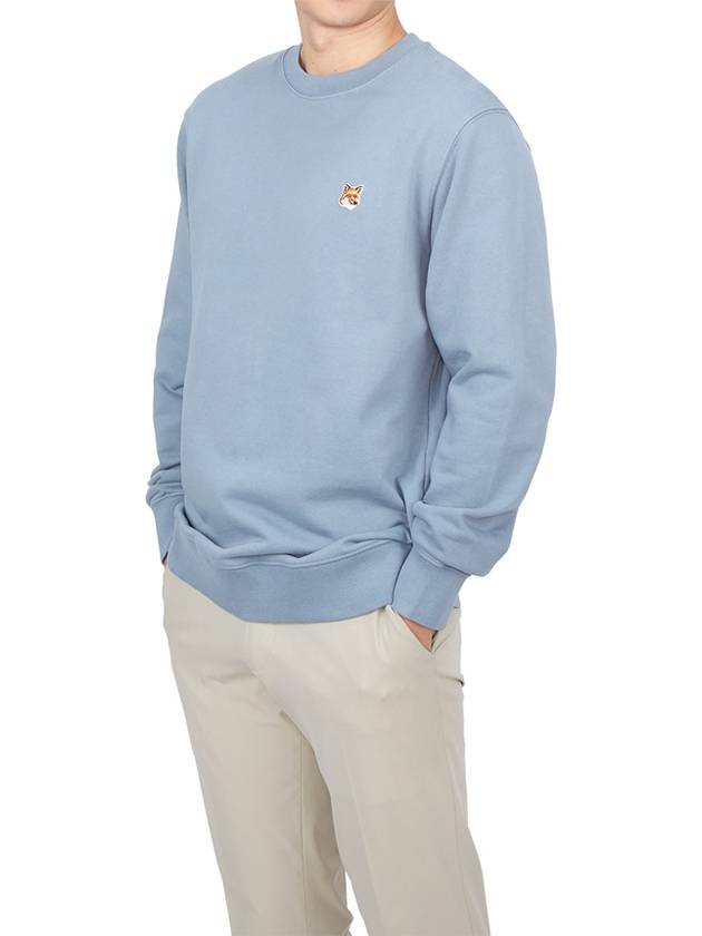 Fox Head Patch Regular Sweatshirt Blue - MAISON KITSUNE - BALAAN 5