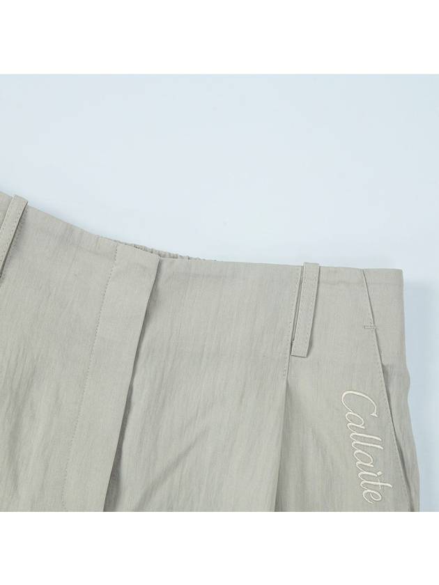 One Tuck Wide Pants Gray 4 Colors - CALLAITE - BALAAN 3
