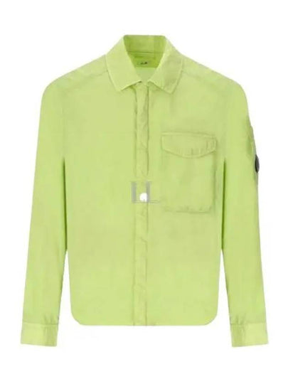 Chrome-R Pocket Over Long Sleeve Shirt Green - CP COMPANY - BALAAN 2