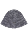 Wool badge knit bucket hatgray - HIGH SCHOOL DISCO - BALAAN 3