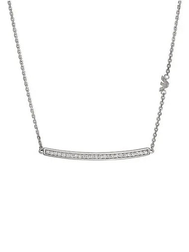 Women's Cubic Necklace Silver - EMPORIO ARMANI - BALAAN 1