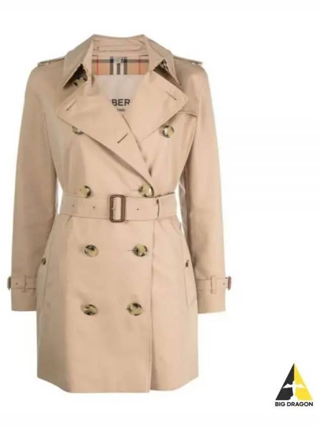 Short Kensington Heritage Trench Coat Beige - BURBERRY - BALAAN 2