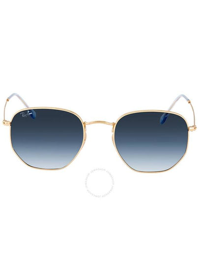 hexagonal flat lens gradient metal sunglasses gold - RAY-BAN - BALAAN 2