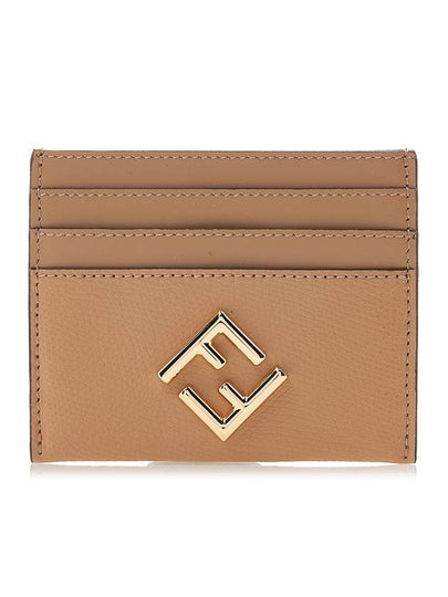 Logo Diamond Card Wallet Brown - FENDI - BALAAN 2