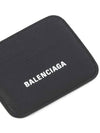 White Logo 3-Fold Card Wallet Black - BALENCIAGA - BALAAN 5