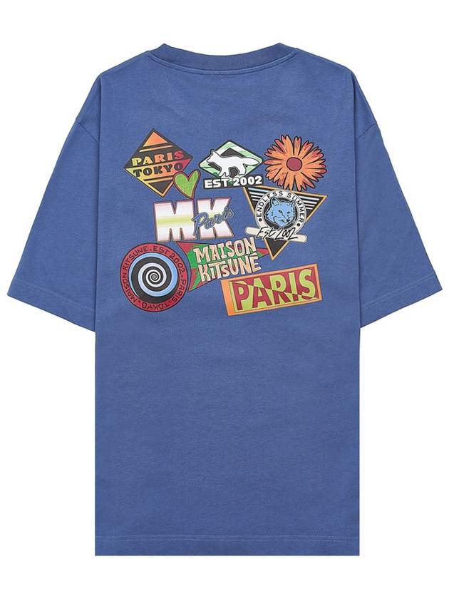 Maison Kitsune Men s Surf Collage T Shirt MM00116KJ0119 P433 - MAISON KITSUNE - BALAAN 3