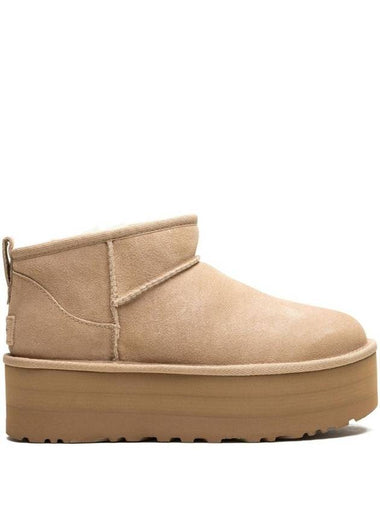 Classic Ultra Mini Platform Winter Boots Sand - UGG - BALAAN 1