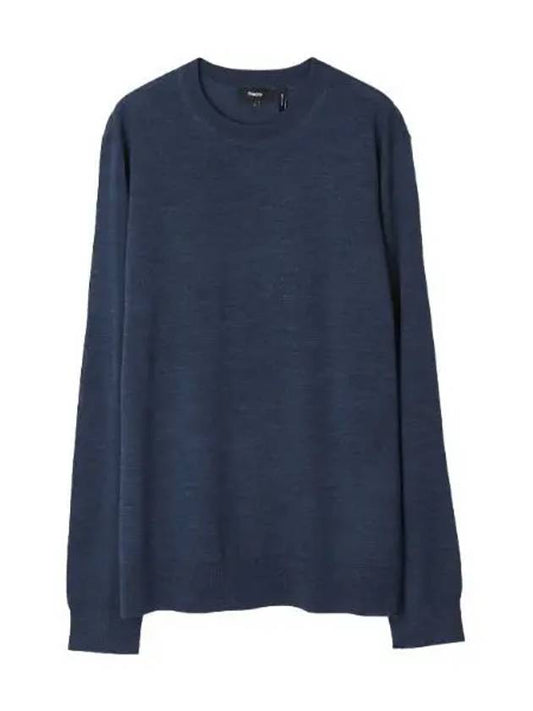 Knitted Regal Merino Crewneck Sweater - THEORY - BALAAN 1